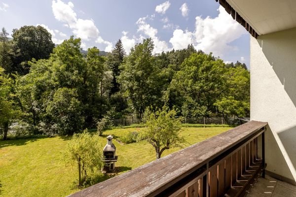 Blick von der Loggia zur Mur Richtung Südwesten