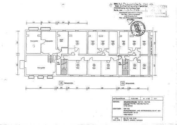 Grundriss Keller 32 & 34