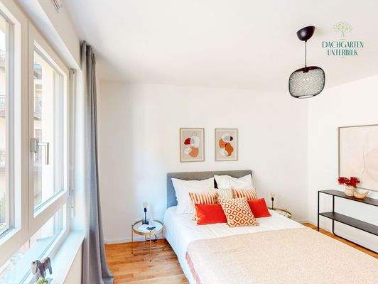 Geräumiges Schlafzimmer_Musterwohnung