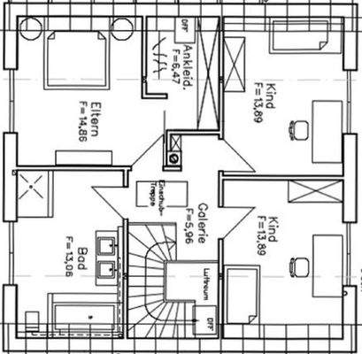 Grundriss Obergeschoss