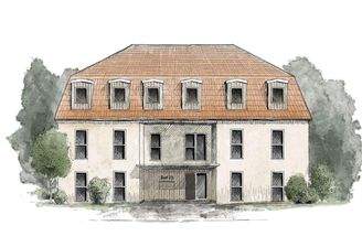 Zeichnung des Neubaus