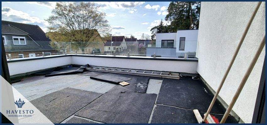 Blick auf die großzügige Dachterrasse