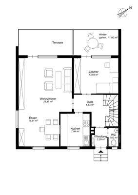 Grundriss Erdgeschoß