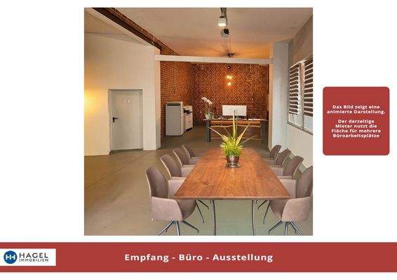 Bürofläche - Ausstellung - Empfang