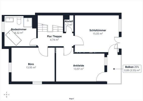 Grundriss 1. Obergeschoss