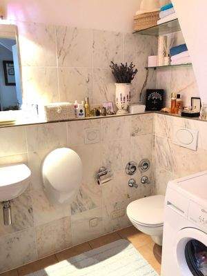 Gäste-WC mit WM-Anschluss