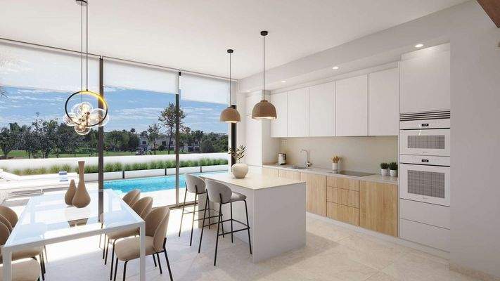 Kitchen-dining with views