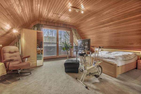 Schlafbereich im Dachgeschoss