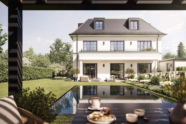 Gartenansicht mit Pool