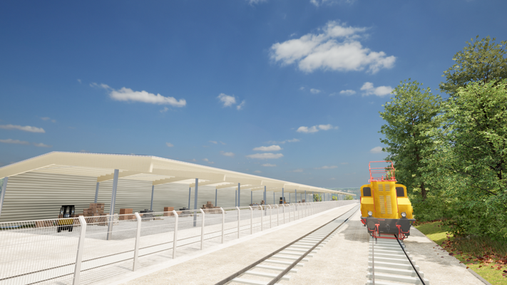 Illustration PV-Überdachung