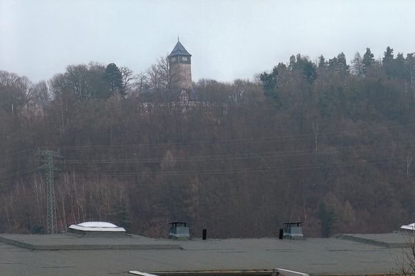 Panoramablick zur Burg Maienluft