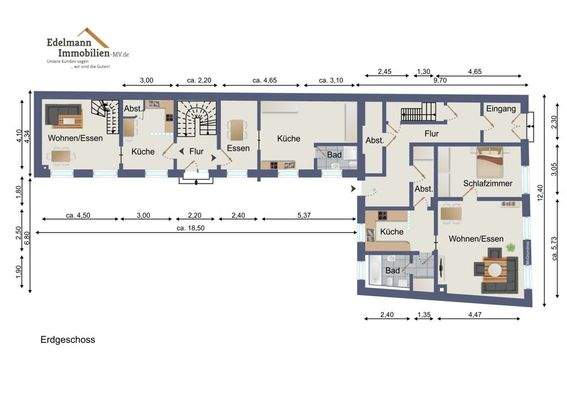 Vorderhaus & Kemlade / Erdgeschoss