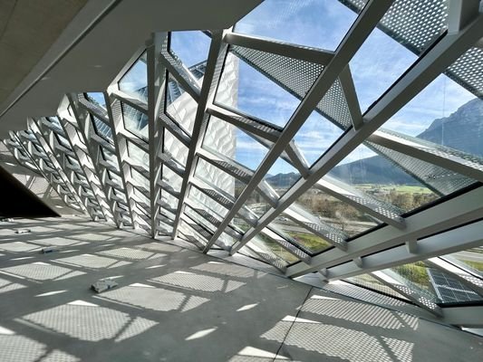 Blick in die Mietfläche