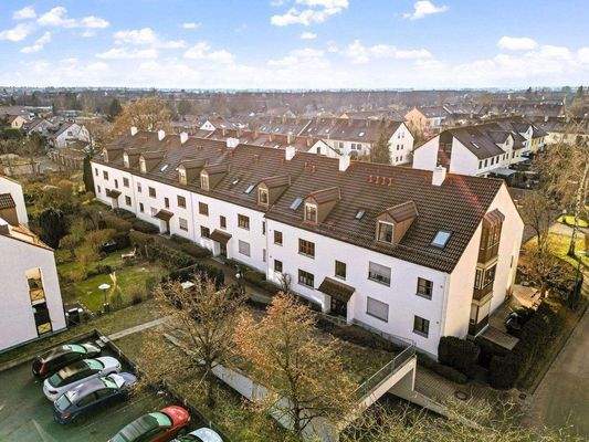 Hausansicht Luftaufnahme