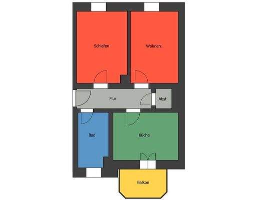 Grundrissskizze - Abweichungen möglich