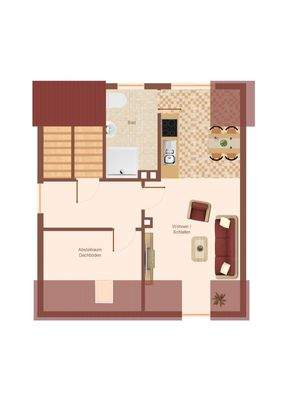 Skizze Dachgeschoss Vorderhaus