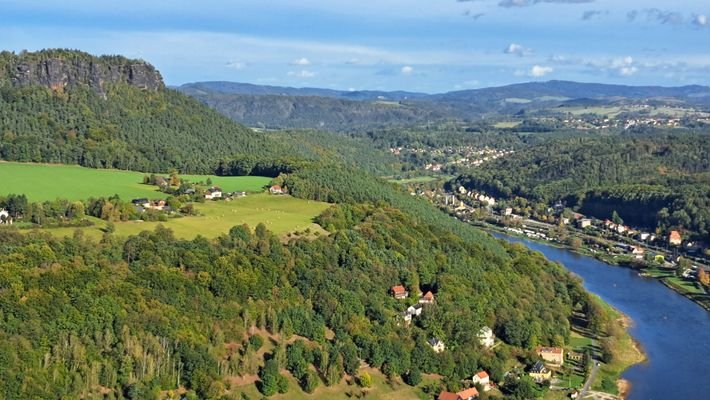 Blick vom Königstein in den Ort