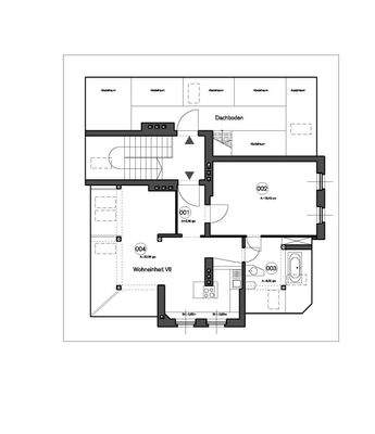 Grundrissskizze Dachgeschoss