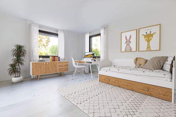 Kinderzimmer EG visualisierte Möbel