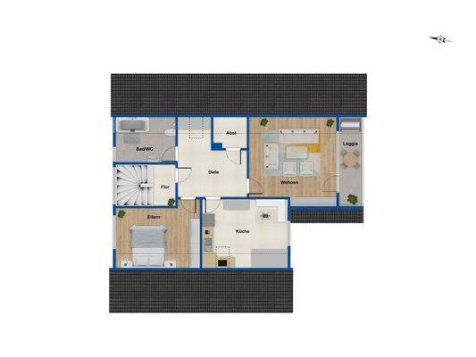 Grundriss Dachgeschoss