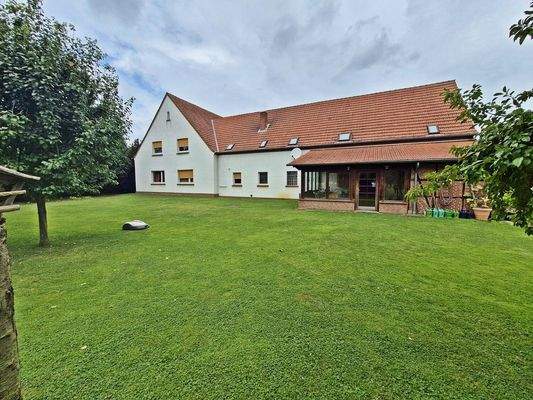 Gartenblick aufs Haus