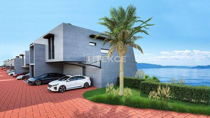 Flats in a Compound With Unblocked Sea Views in Kuşadası Turkey