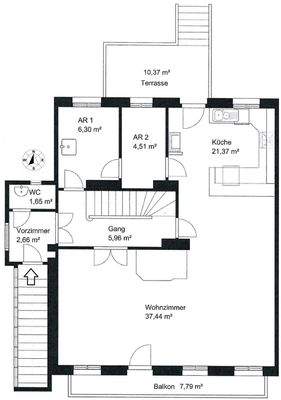 Grundriss Obergeschoss 