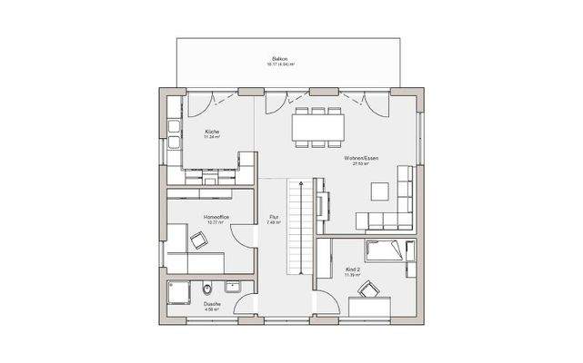 Grundriss Obergeschoss