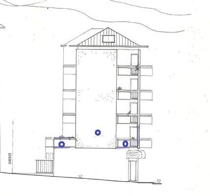 Gebäude Seitenansicht