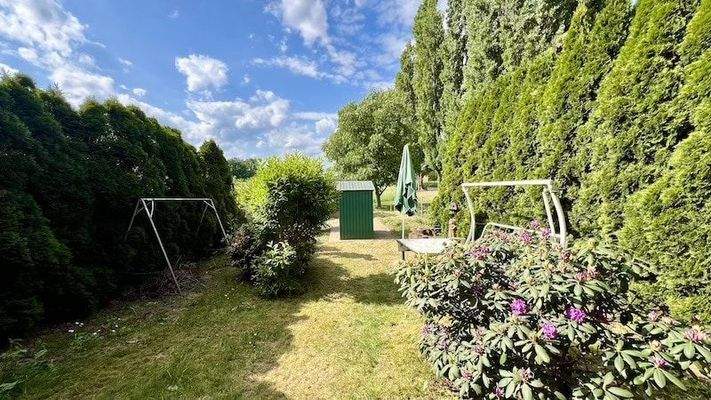 eingezäunter Garten