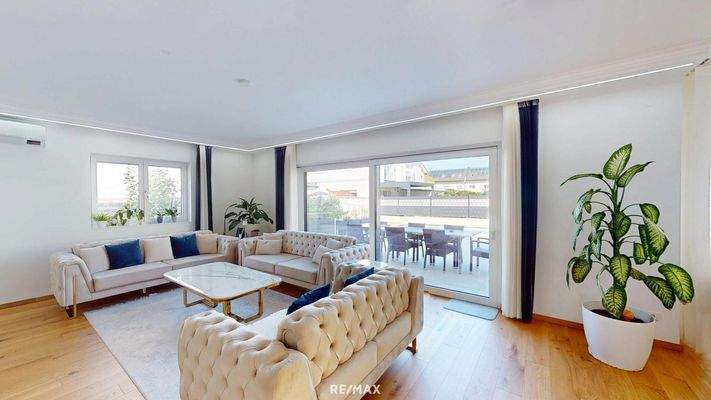 Wohnzimmer Blick in den Garten