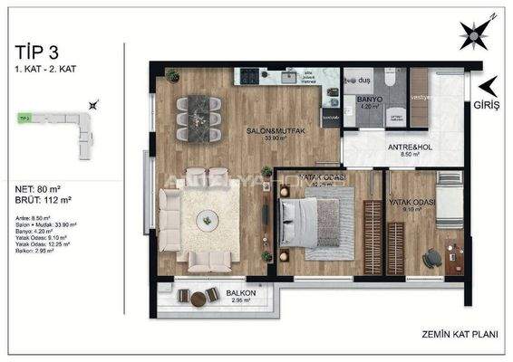 Spacious Apartments with Communal Pool in Antalya Altintas