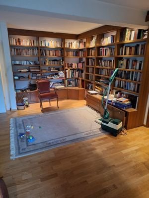 Bibliothek im Wohnzimmer