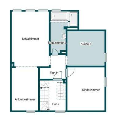 Grundriss Skizze 1.OG