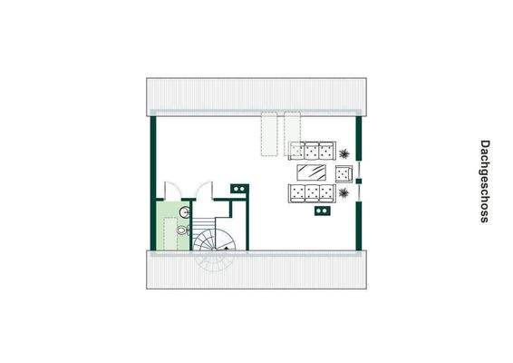 Grundriss Dachgeschoss.