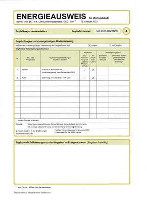 Energieausweis D. 4