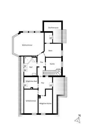 Bestandsgrundriss Dachgeschoss