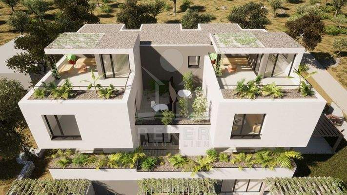 Neubau Maisonette in der malerischen Stadt Vodice