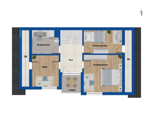 Grundriss Dachgeschoss