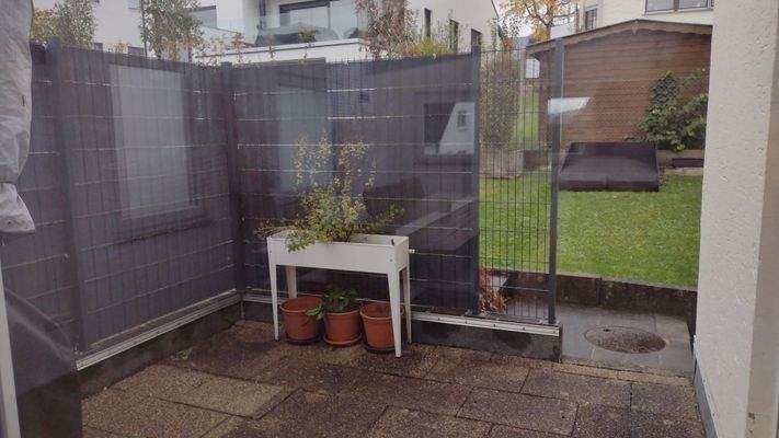 Blick auf die Terrasse