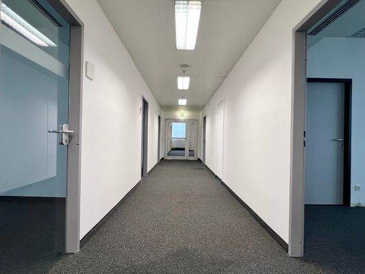 Flur zu den Büros