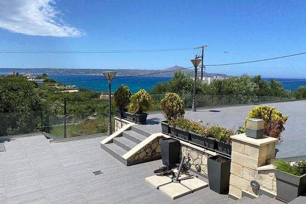 Kreta, Kera: Elegante Steinvilla mit Meerblick und Hamam zu verkaufen