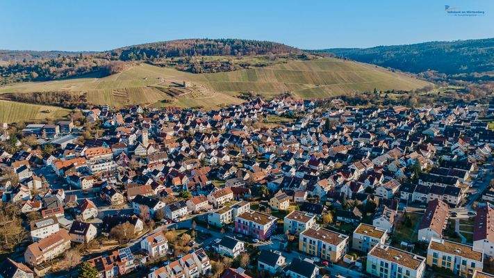 Vogelperspektive II Stetten und die Y-Burg