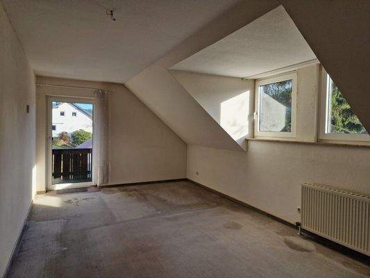 Schlafzimmer mit Balkon