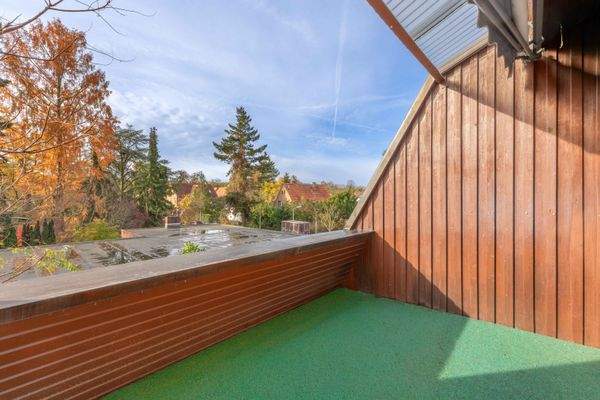 Balkon im Dachgeschoss 