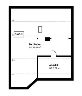 Grundriss Skizze Haus 2 DG