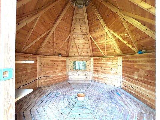 Ansicht Grillhütte innen