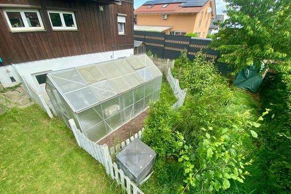 Gemüsegarten und Hühnergehege