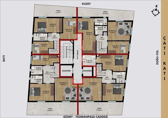 Flats on a Main Road near the Sea in Antalya Muratpaşa