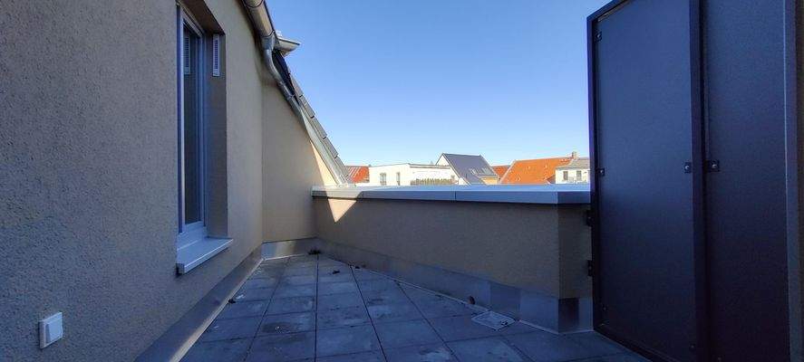 Terrasse zum Innenhof 